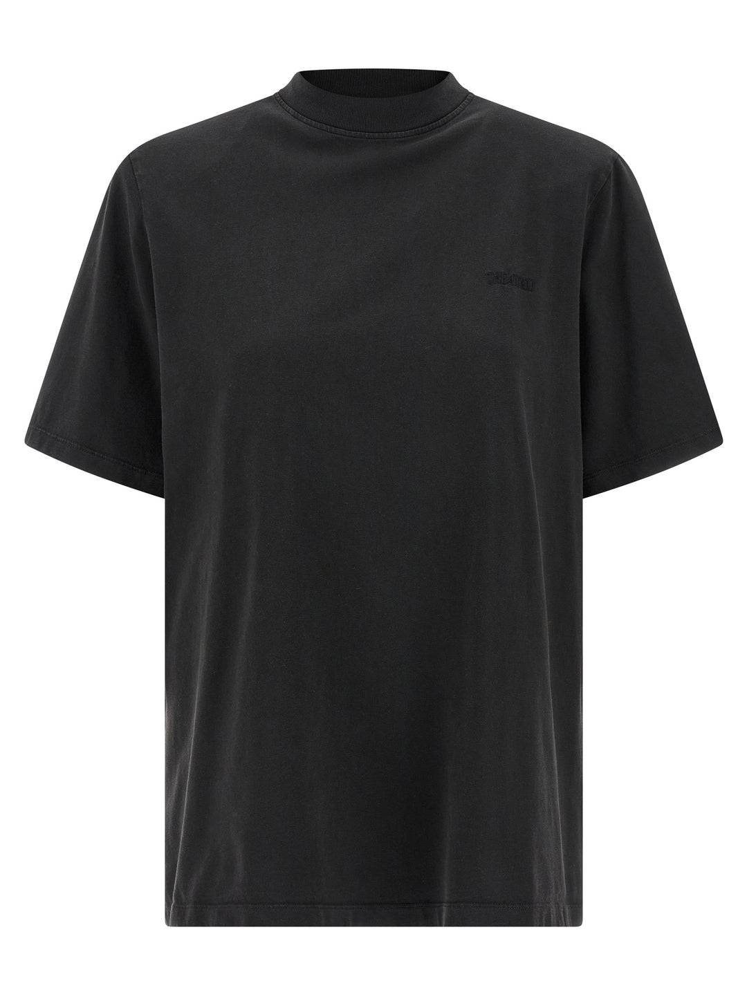 The Attico Padded Shoulder T shirt - Nero | 5185ec7e6decc0daed89054eae159166377f26fb