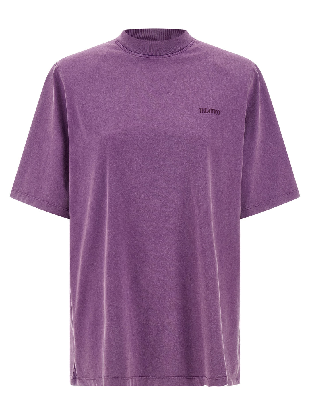 The Attico Padded Shoulder T shirt - Viola | a50aba276d7a27879697098cb4a74ea27e2b7d80