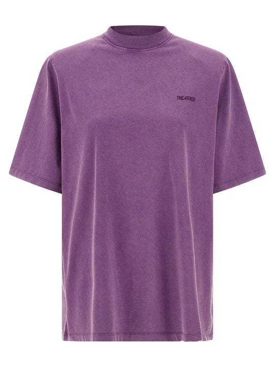 Padded Shoulder T Shirt Viola
