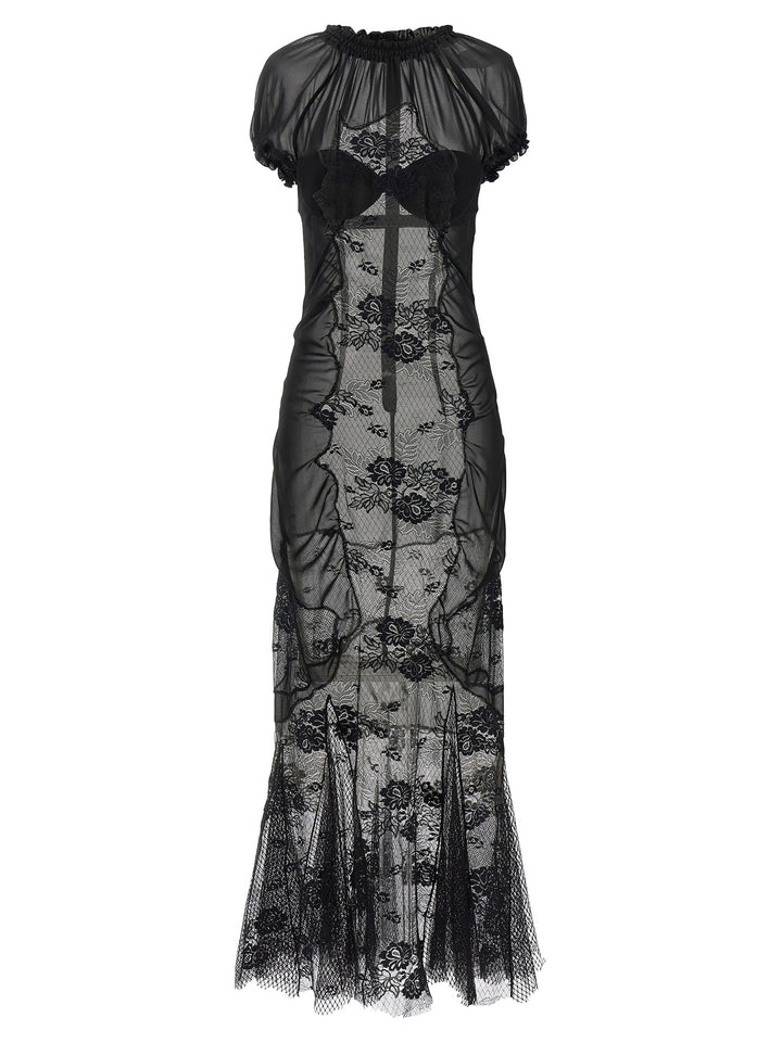 The Attico Lace Tulle Dress Abiti - Nero | dbf44c63af048862f105cc3d3ea38a5445f48518