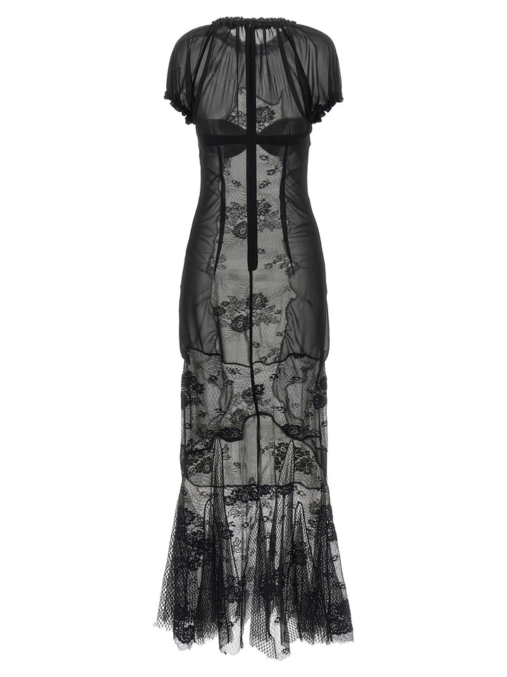 The Attico Lace Tulle Dress Abiti - Nero | a5c57591d280cd52b6b3316c917a04c1a04c6bb2
