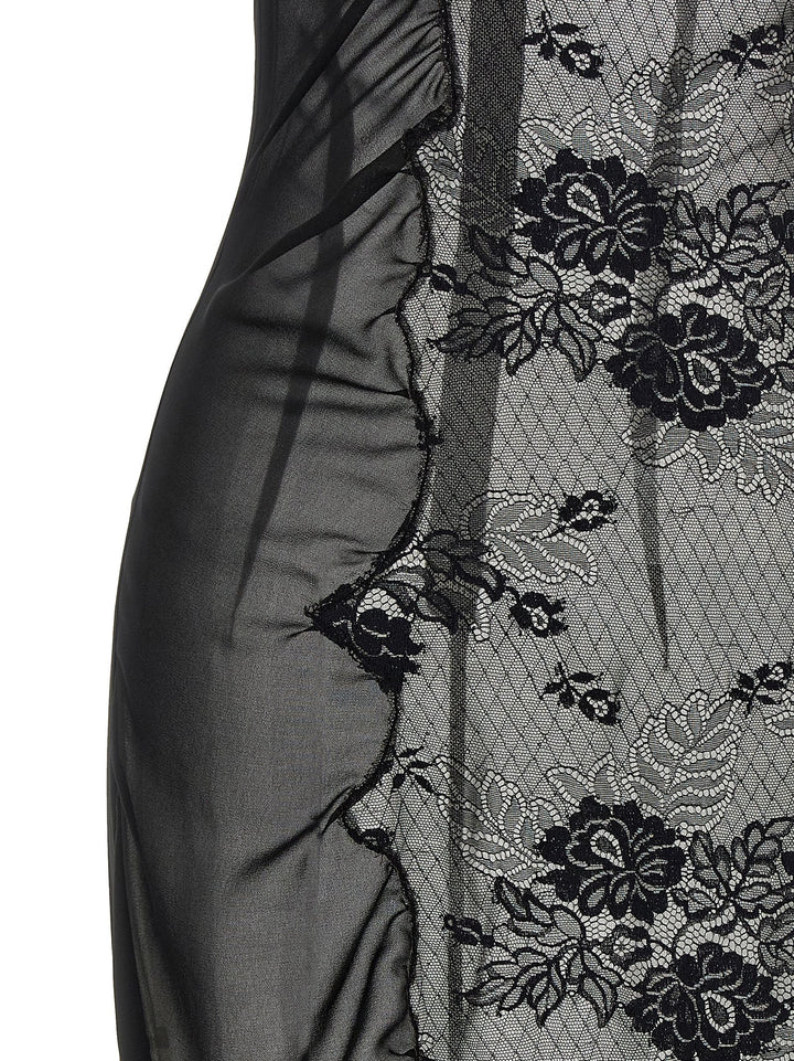 The Attico Lace Tulle Dress Abiti - Nero | bd9fe7fb39e042d1fcc77114f43d75ba30572d36