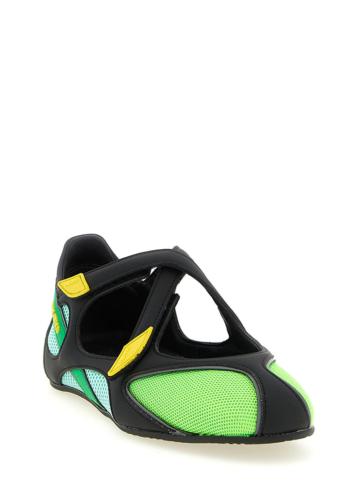 The Attico Floor 01 Flat shoes - Verde | 90a77d40264c5e9fb738551f871d4af1d5e9b9a1