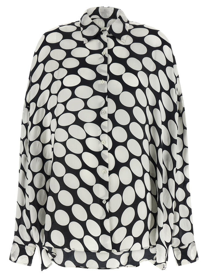 Dries Van Noten  Casia Camicie - Bianco/Nero | ae0096cb7fe88df803003152e1f56d5979f6dd59