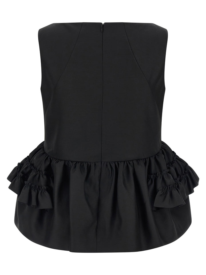Dries Van Noten  Casey Top - Nero | 65e506e1c7bc033baa3d97e56c75c12d772cf507