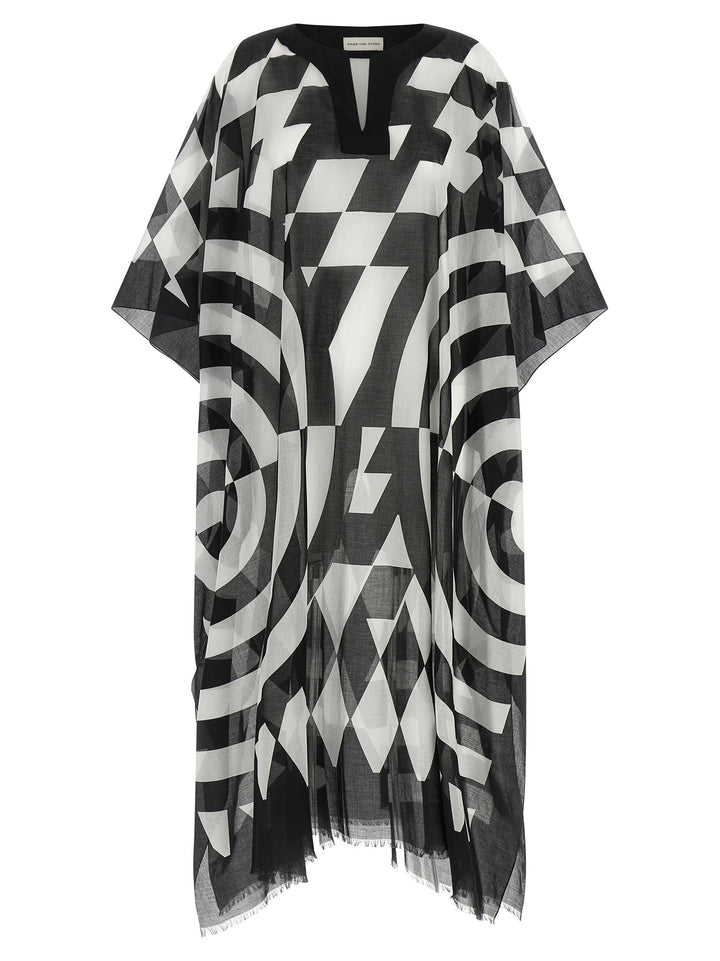 Dries Van Noten  Caftan With Print Abiti - Multicolor | 9674eb8f4b18dcd893fec55fcb0331863b8b0421