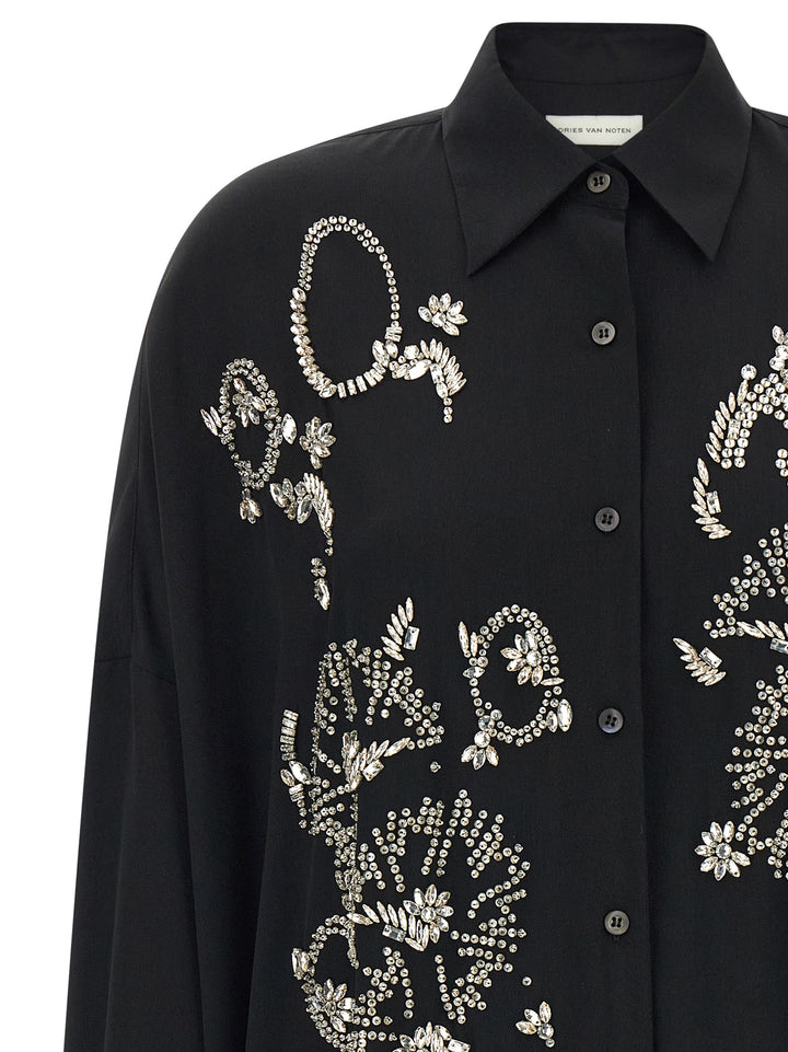 Dries Van Noten  Casia Camicie - Nero | cb77d9a4b73ea4a9bf6d2f2f0e29210e137e5d30