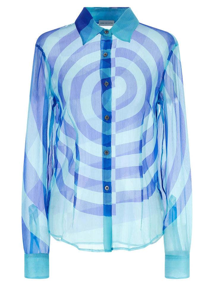 Dries Van Noten  Cloudy Camicie - Celeste | 72ab95c0729a8c8038cfbaac01efd2cb28b6e9b5