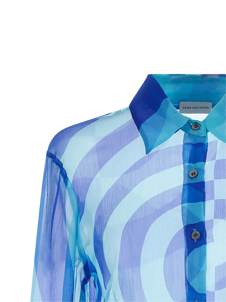 Dries Van Noten  Cloudy Camicie - Celeste | 74a003988bf2710737201a732377aaadbd38d67e