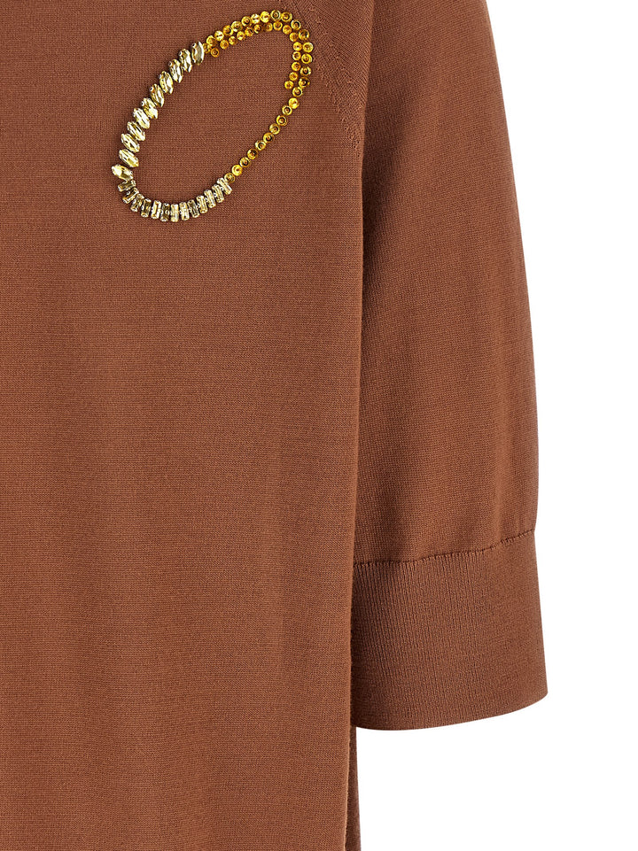 Dries Van Noten  Tuan Maglioni - Marrone | e91c32f8a8c231c5e2b649f499af4940d067d14f
