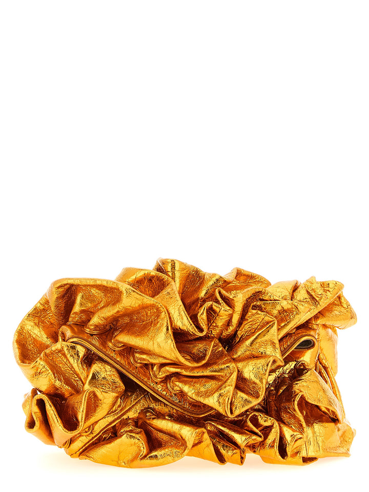 Dries Van Noten  Ruffle Clutch - Arancione | 0d854dd8d3f0e179fc4134a0bb080c70cd0ba39b