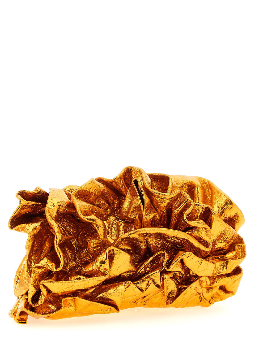 Dries Van Noten  Ruffle Clutch - Arancione | f9530d43eff6541b22de339a66d46f885e50a864