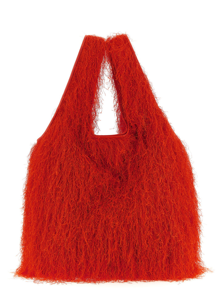 Dries Van Noten  Fringed Tote - Rosso | d2bd1d3f6042daa09c47fd25b23886dff8a9d966