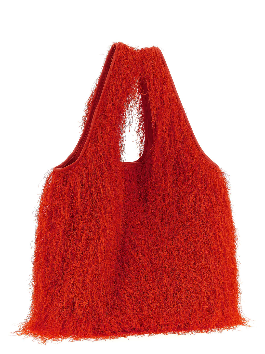 Dries Van Noten  Fringed Tote - Rosso | 91f1fe986b8a1682b54ee00f4b61f421c7d885f0