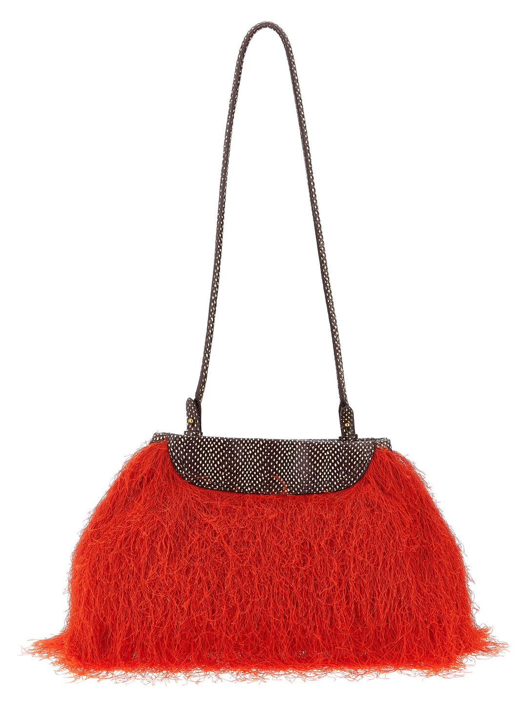 Dries Van Noten  Fringed Clutch - Rosso | 53d9841dc4bd91dbfe983d21b9b5c4bda33411cd