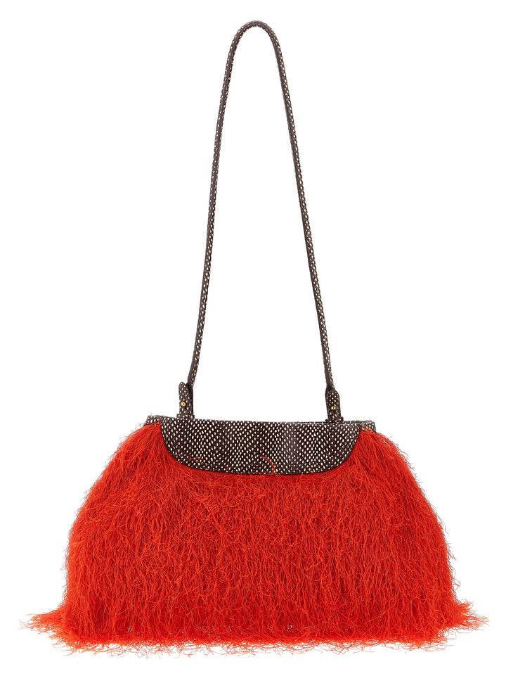 Dries Van Noten  Fringed Clutch - Rosso | 53d9841dc4bd91dbfe983d21b9b5c4bda33411cd