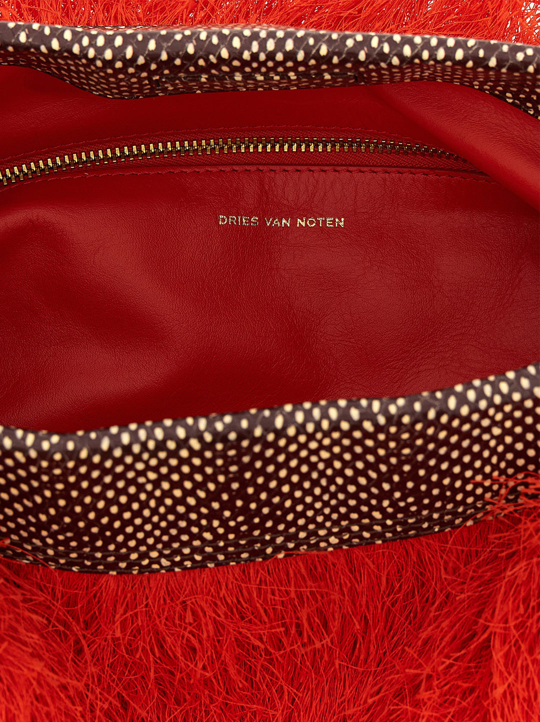 Dries Van Noten  Fringed Clutch - Rosso | a472c7210499df8b95a78c45aaff17b4362a5a20