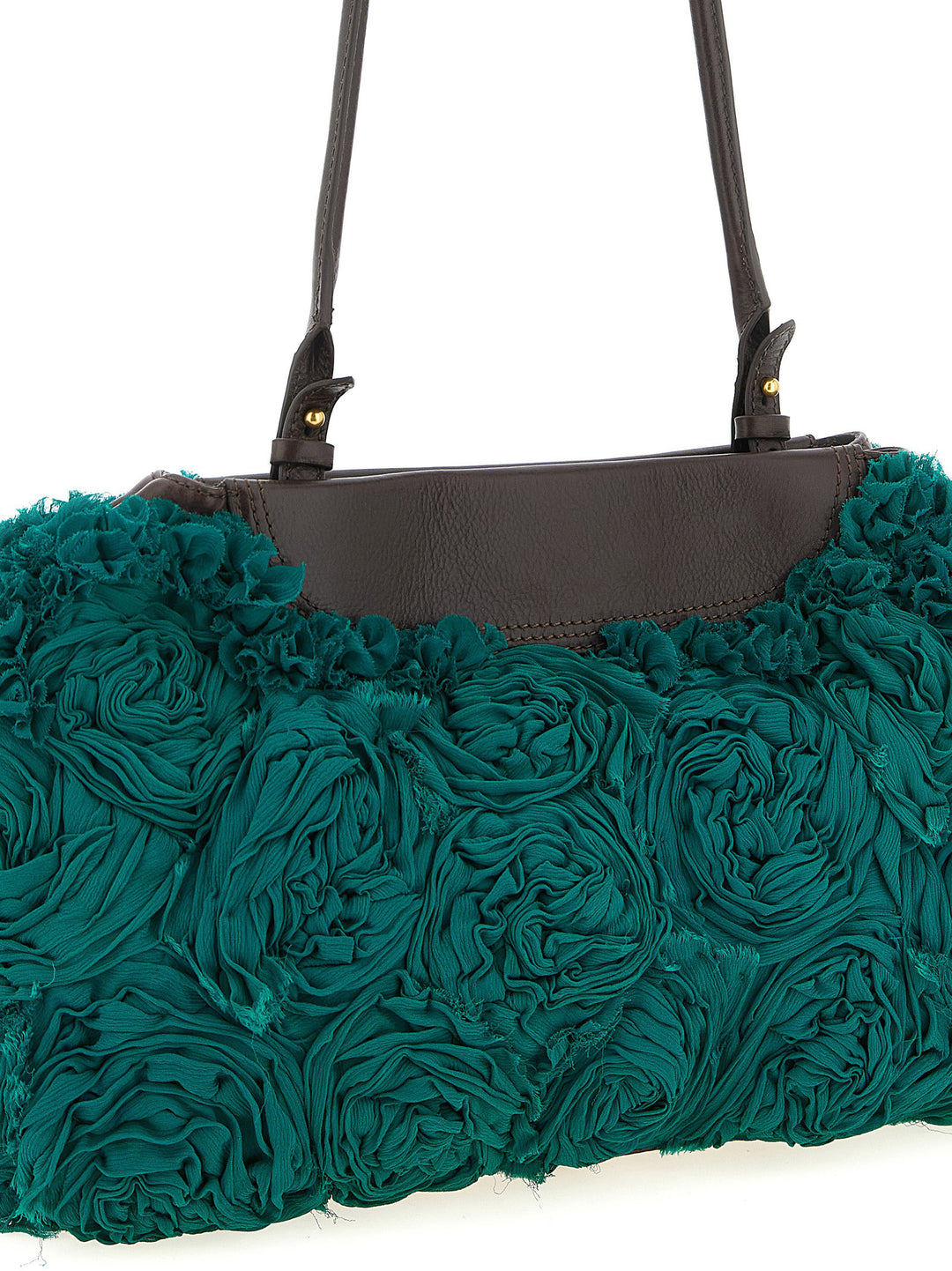 Dries Van Noten  Rose Clutch - Verde | 36ed6dc3ef2e6ab1dddf3d975fdf4216002e741f