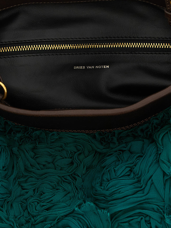 Dries Van Noten  Rose Clutch - Verde | cc1442cc6678bef63cf291eb25dabb55b92460da