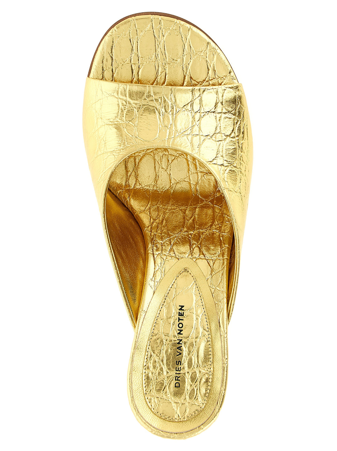 Dries Van Noten  Curved Wedge Mules Zeppe - Oro | a80053ca5843b90cb91198ffcf35feeb2d9720eb