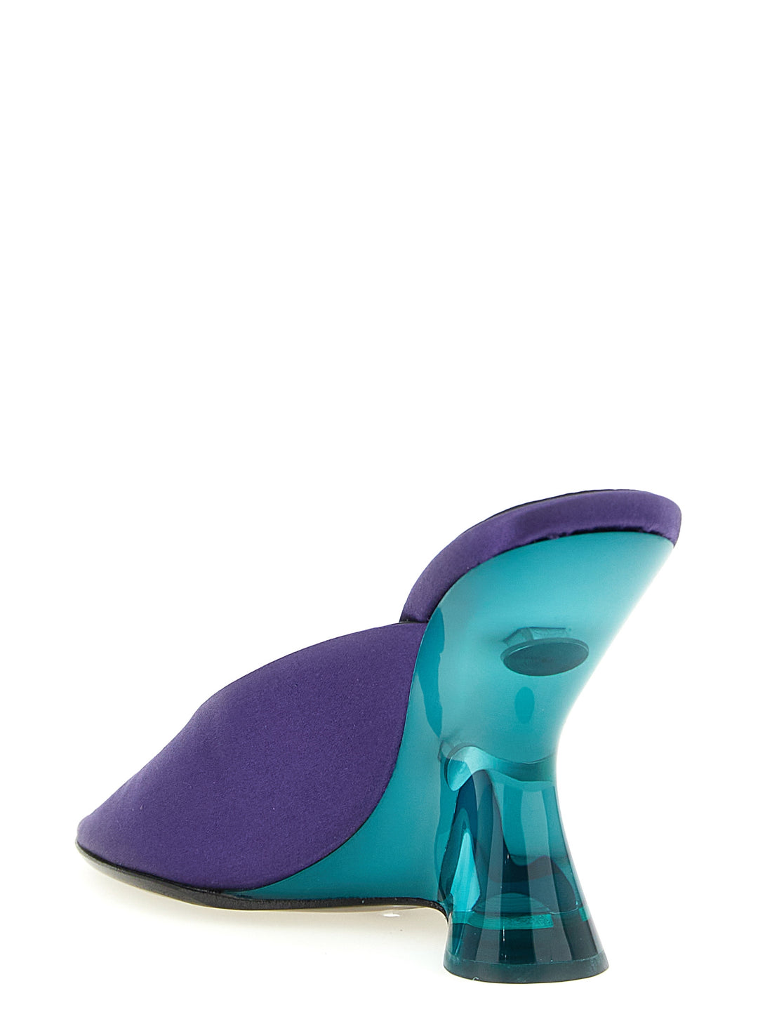 Dries Van Noten  Satin Mules Zeppe - Viola | cc107648d77dd09d87790e490c6772760ef46589