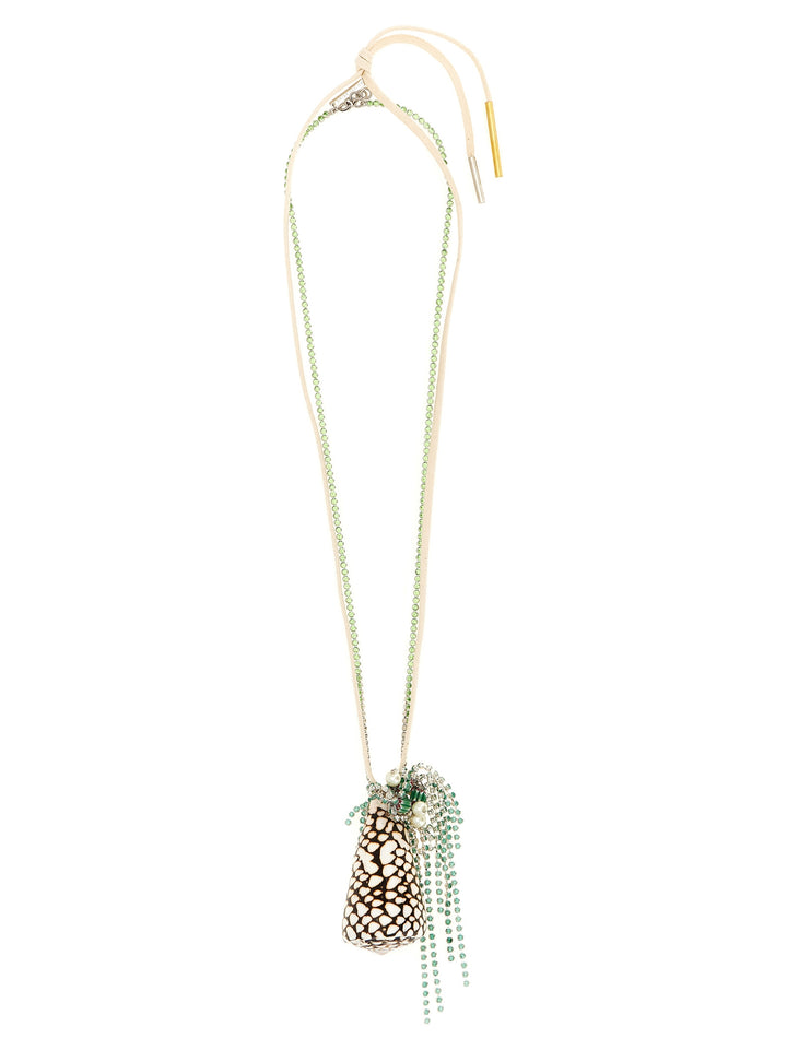 Dries Van Noten  Shell Necklace Gioielli - Verde | e5ebf39e43f5b2af1a7f5f091d5f349facffd844