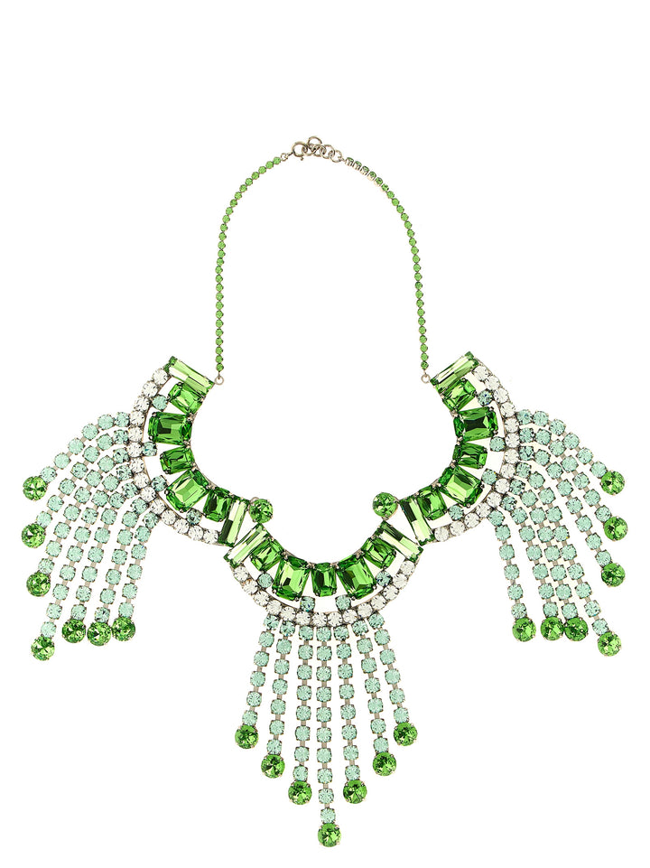 Dries Van Noten  Maxi Necklace With Rhinestones Gioielli - Verde | f6db76cf530a268efa4014d2786eb97456cb3465