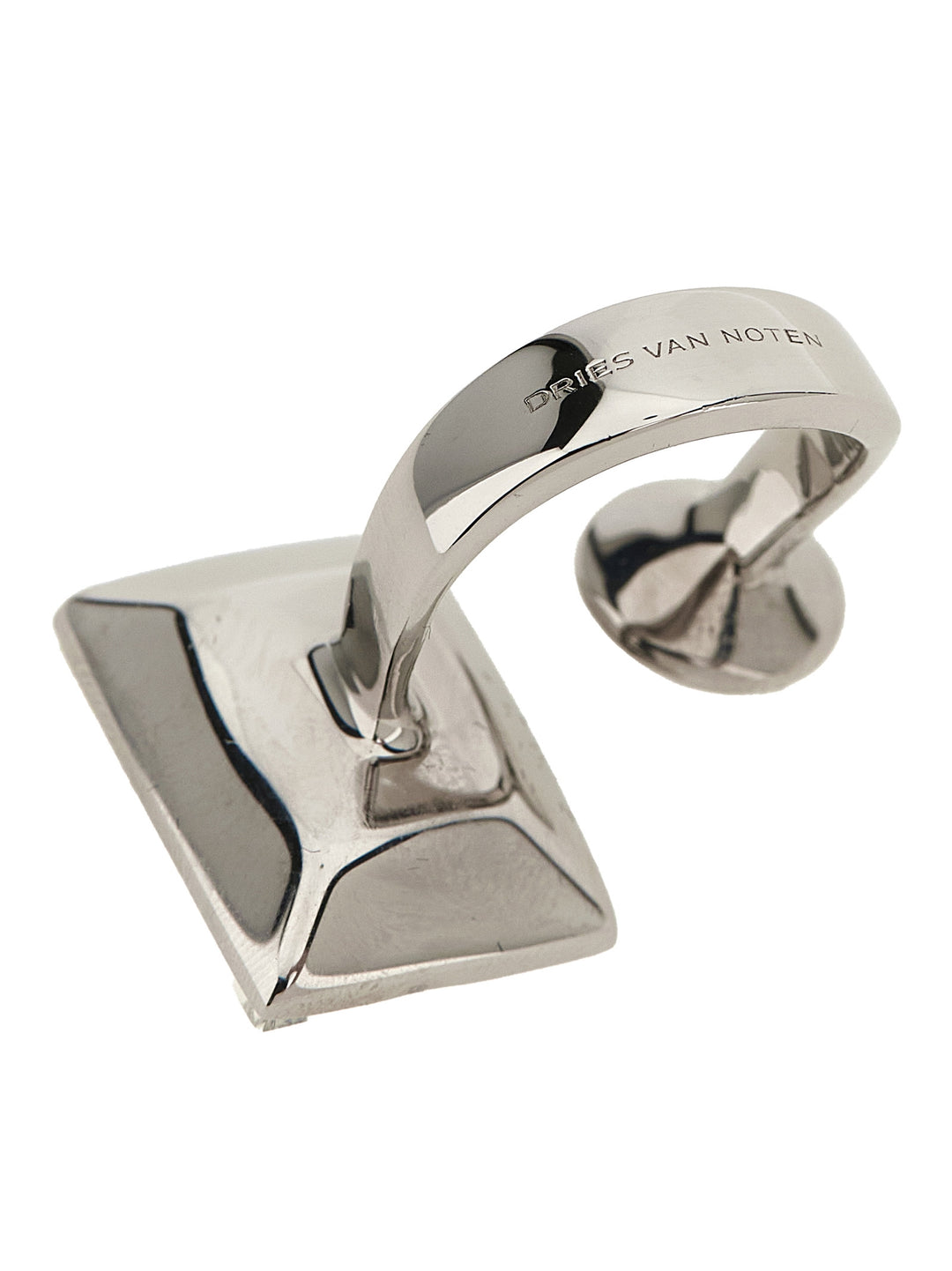 Dries Van Noten  Open Ring With Crystals Gioielli - Silver | 5244a4d3fe07b43f7cea4d182c25f98e62ad4486