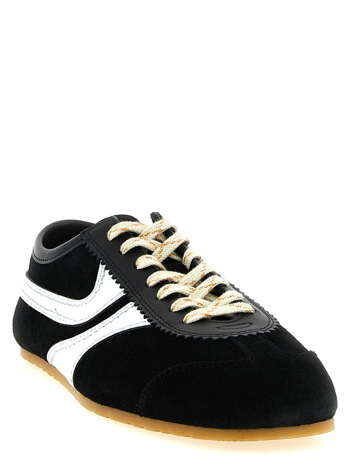 Dries Van Noten  Suede Sneakers - Bianco/Nero | 08c88737b1e43a0799e4dbdce83eda63b8b10a1a
