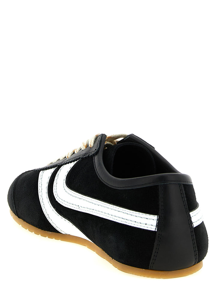 Dries Van Noten  Suede Sneakers - Bianco/Nero | f1e3ede5eb3aedbeedf4abc13dd9242bea7d1a3d