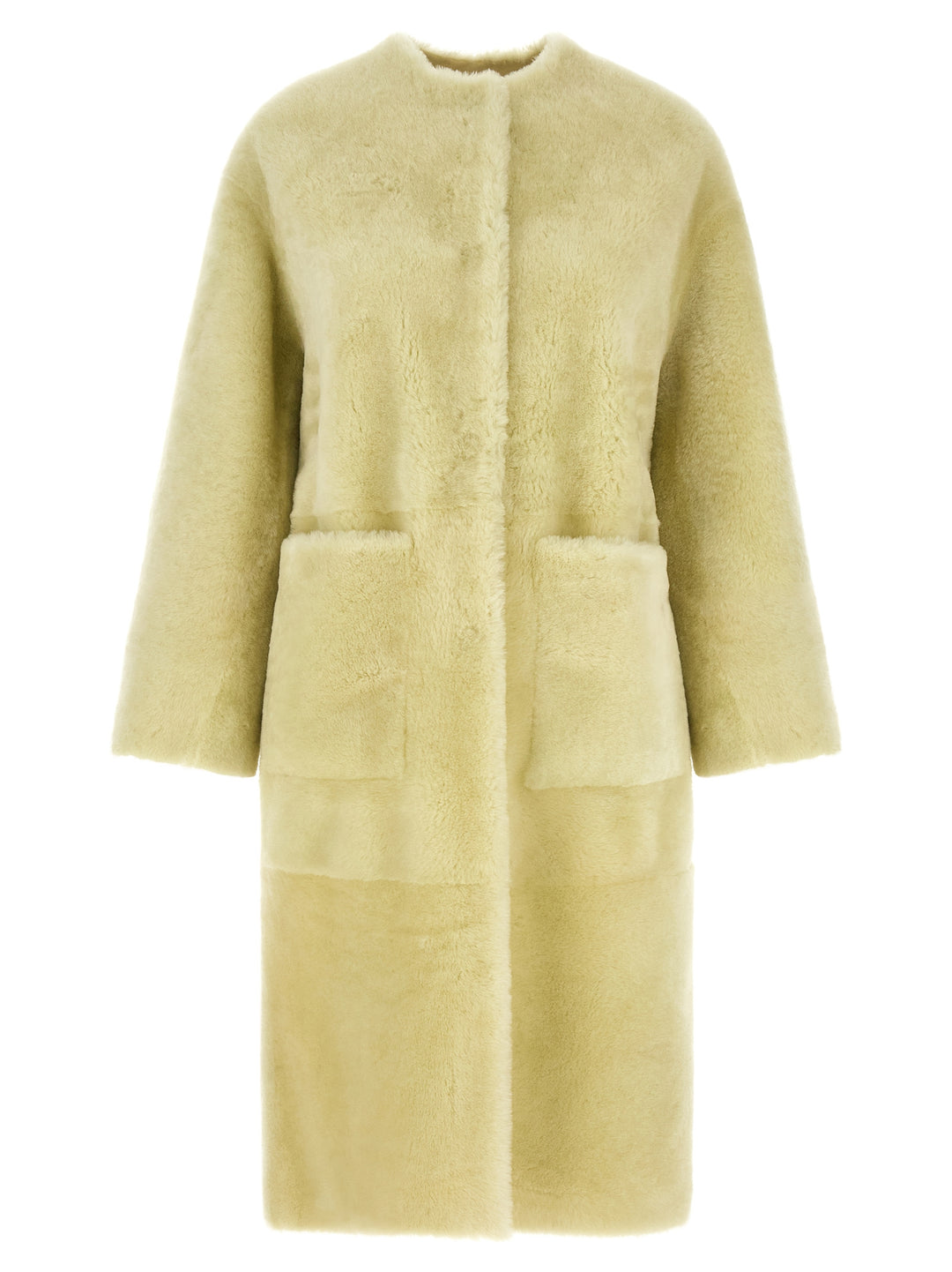 Blancha Long  Coat Pellicce - Verde | 15d45c86ca296837e3788f28101a7e3de3327431