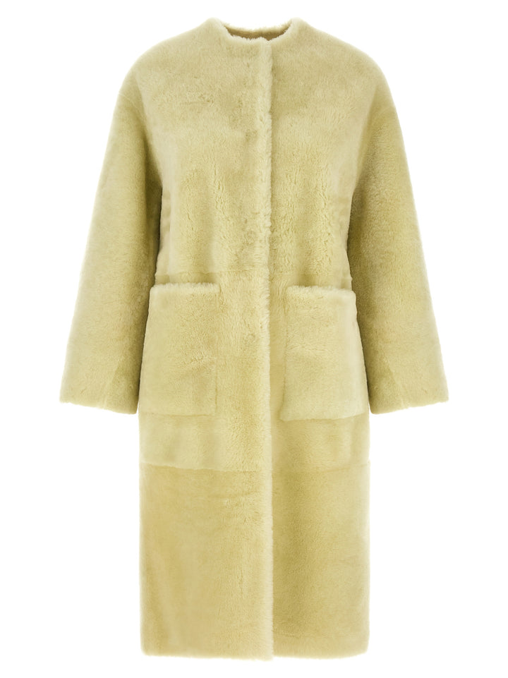 Blancha Long  Coat Pellicce - Verde | 15d45c86ca296837e3788f28101a7e3de3327431