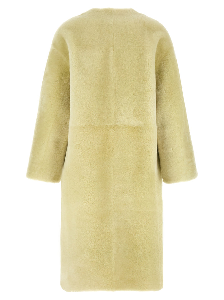 Blancha Long  Coat Pellicce - Verde | e6f9b95229b03f74031014b41d1a2765f5b38cb0