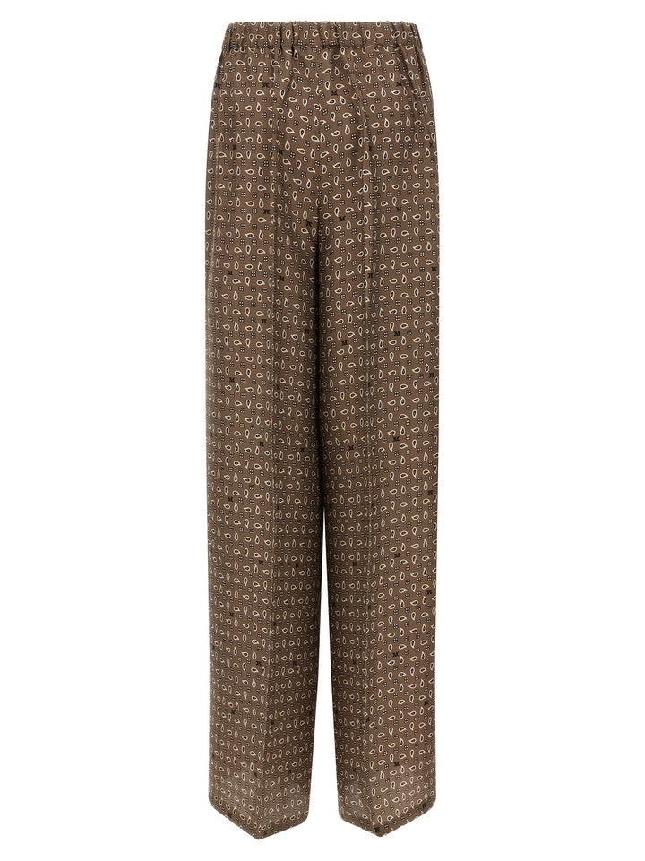 Max Mara Mxmvischio Pantaloni - Marrone | 6669dd730ad69c168aa7914ec37bd1f38f8ef46b