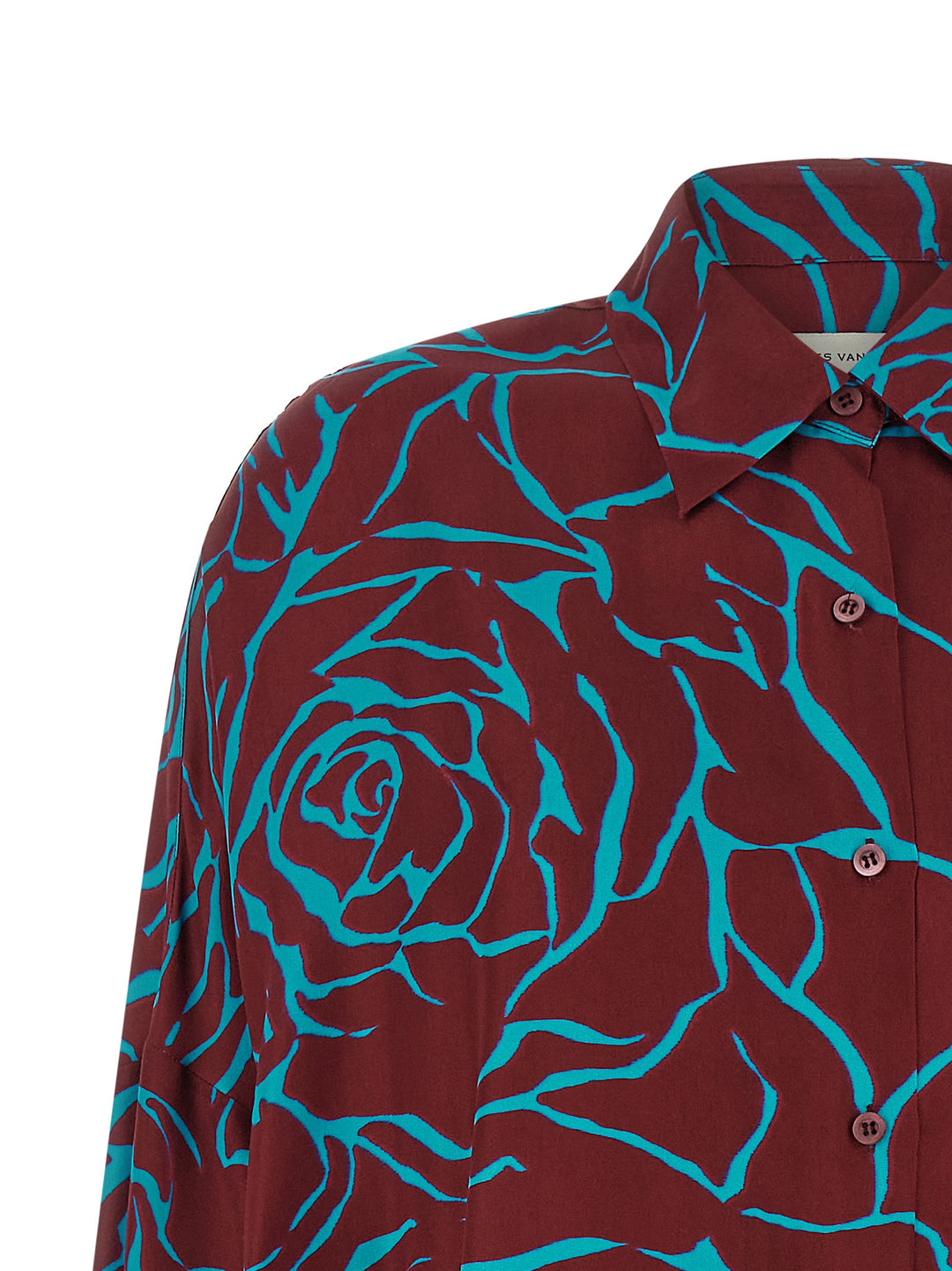 Dries Van Noten  Casia Camicie - Bordeaux | 1c52a2ce928cab9dd5a5fbd1d84063fc695ad922