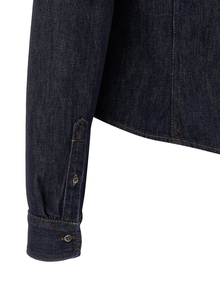 Dries Van Noten  Cellie Den Camicie - Blu | 7ad113d1044135e254a05321fff33c2971e01bbc