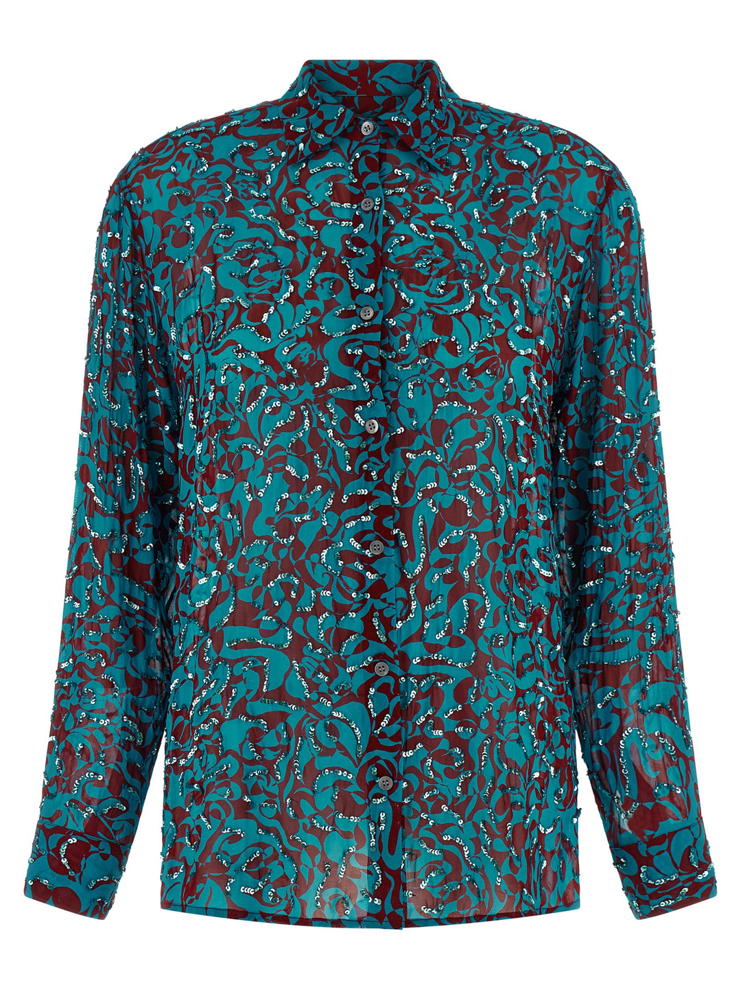Dries Van Noten  Clavelly Camicie - Celeste | 31b2215a0c68a78e3de9d633c2a302436fee0910