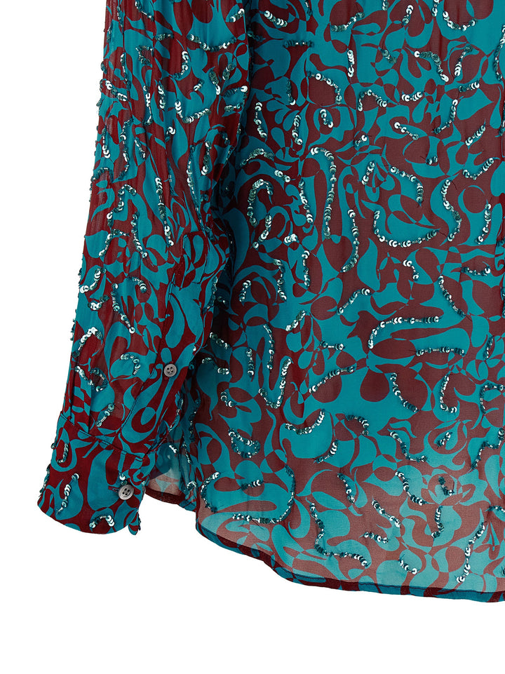 Dries Van Noten  Clavelly Camicie - Celeste | b4fce713027e36679490064d7b46084ee5c767ad