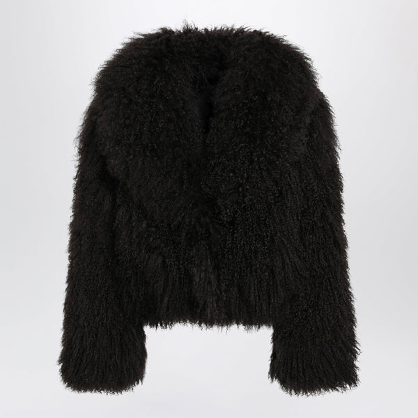 Short Chocolate Brown Fur Jacket