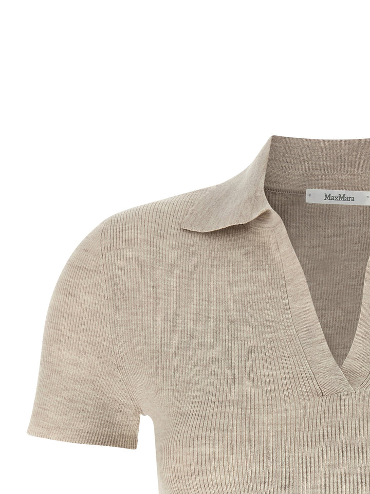 Max Mara Mxmalbero Polo - Beige | ffe1c146b4f353b6c04148960d8ce28d999421dd