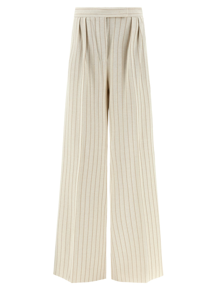 Max Mara Mxmosso Pantaloni - Bianco | a1a5c193d3baa749e6fe63b76b314de7df44526a