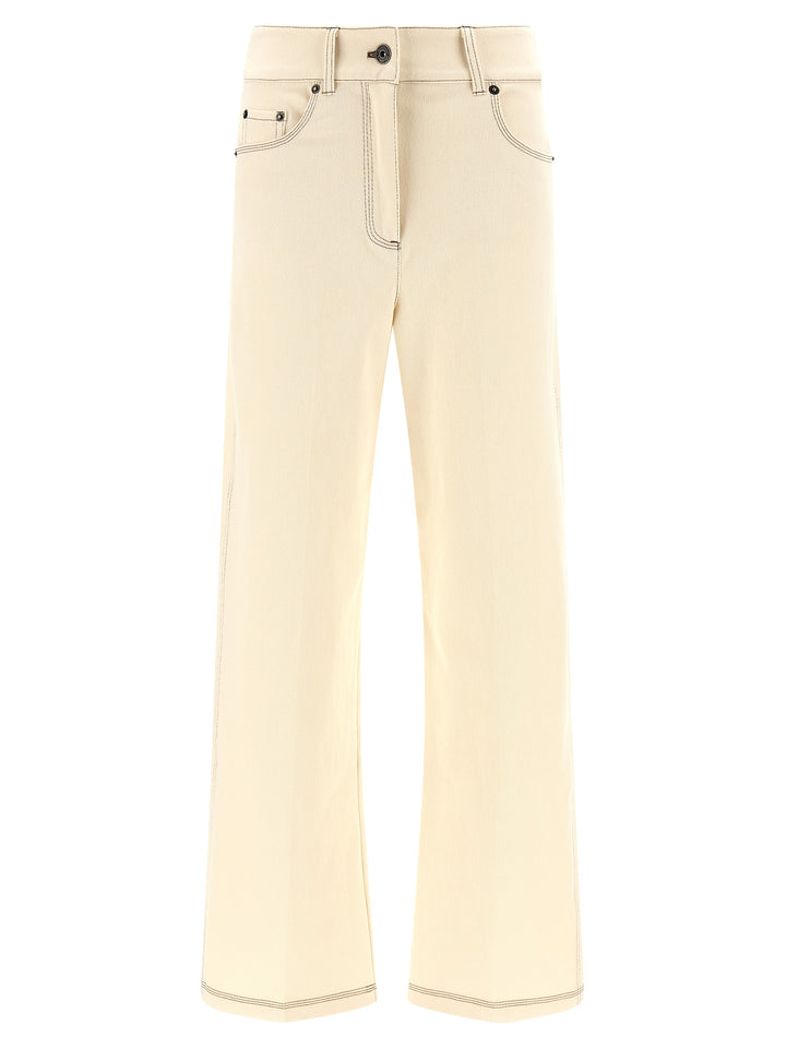 Max Mara Mxpribes Pantaloni - Bianco | 3571bb919a845f485b0140f28becb0a4e1fb9378