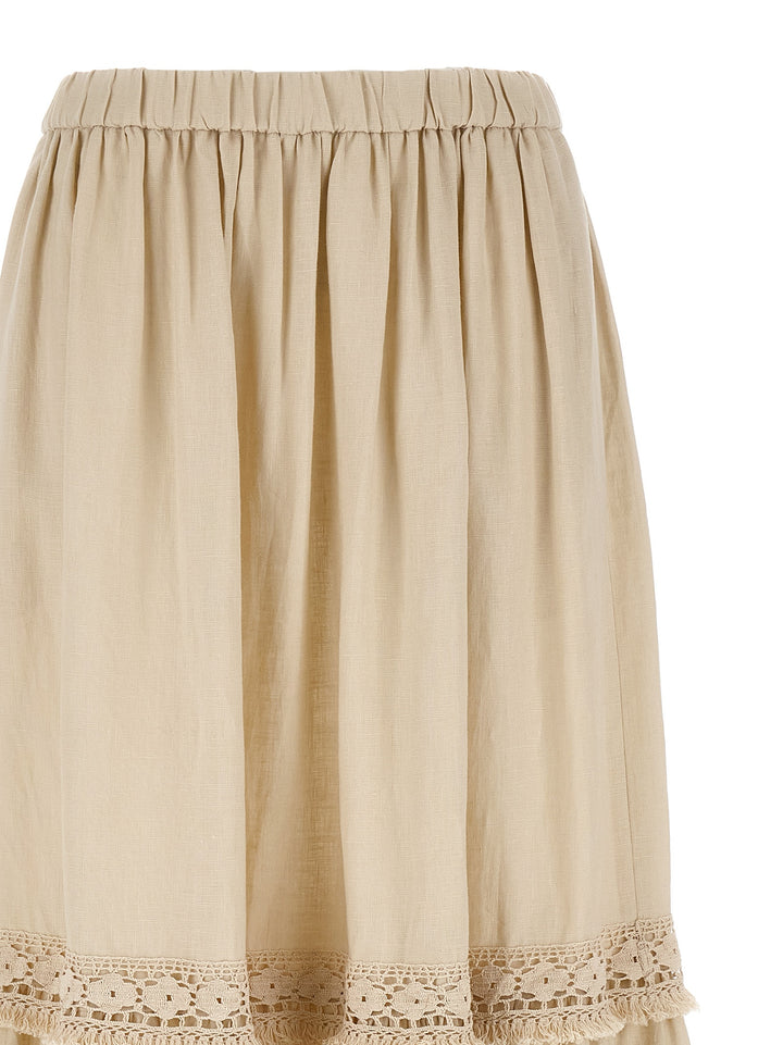 Weekend Max Mara Wkipallore Gonne - Beige | 2702abdea14814e341e74aef412c65b3de48d14d