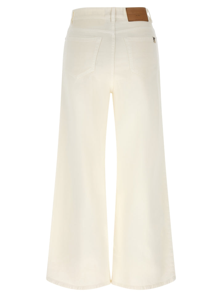 Weekend Max Mara Wkdmedina Pantaloni - Bianco | 6f6c081b73f1a3a91a177af7b821b918e2801ea1