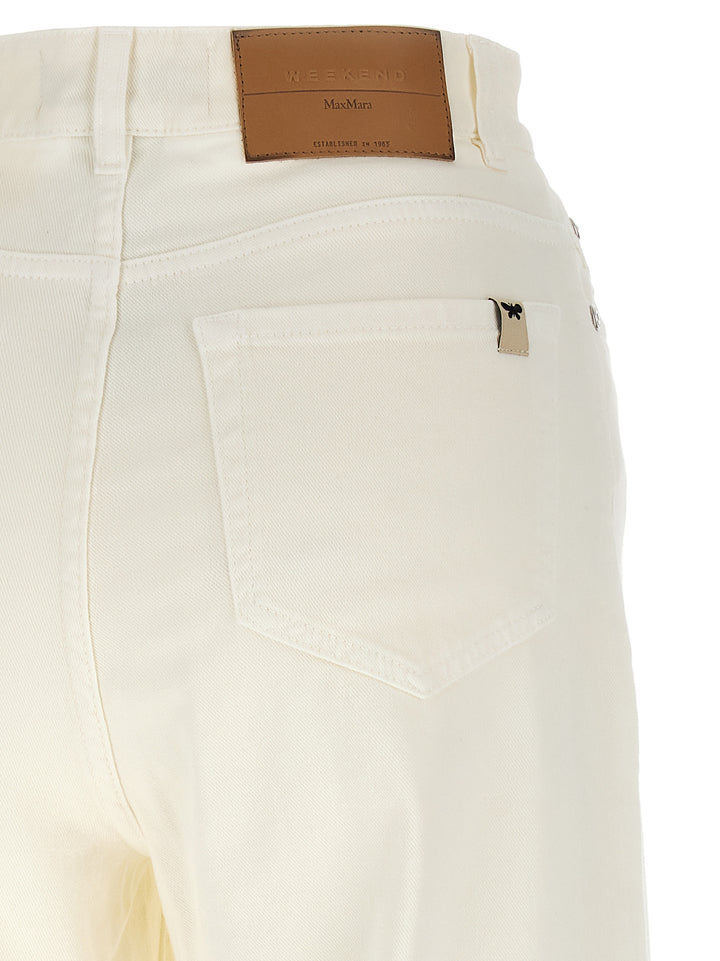 Weekend Max Mara Wkdmedina Pantaloni - Bianco | 6b752705df92f9175e80a81c77f56ca5c46dd2eb