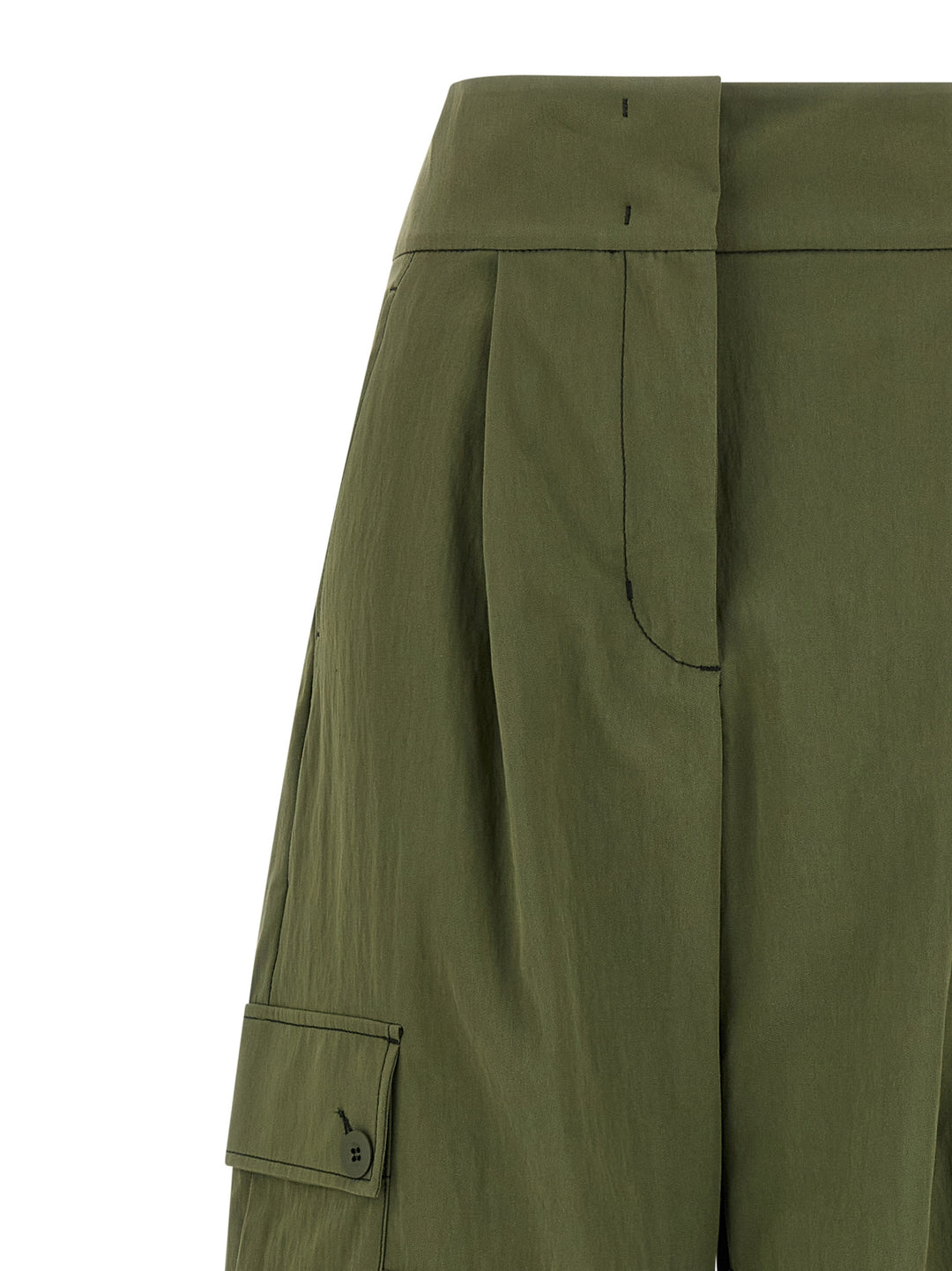 Weekend Max Mara Wkdaquila Pantaloni - Verde | 87edb2998f6bd302e56dae7c1f50a4a6f54f8645