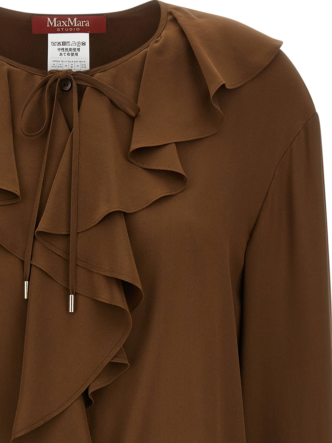 Max Mara Studio Mstepica Camicie - Marrone | 76fb50e8debb846e80c68e43dd92053cce3842c1