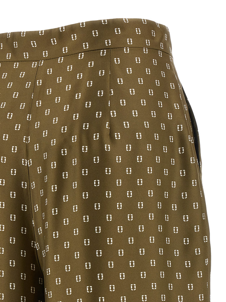 Max Mara Studio Mstottelia Pantaloni - Verde | a48c6e555453b1b7899ef65f9900dfc16994ea82
