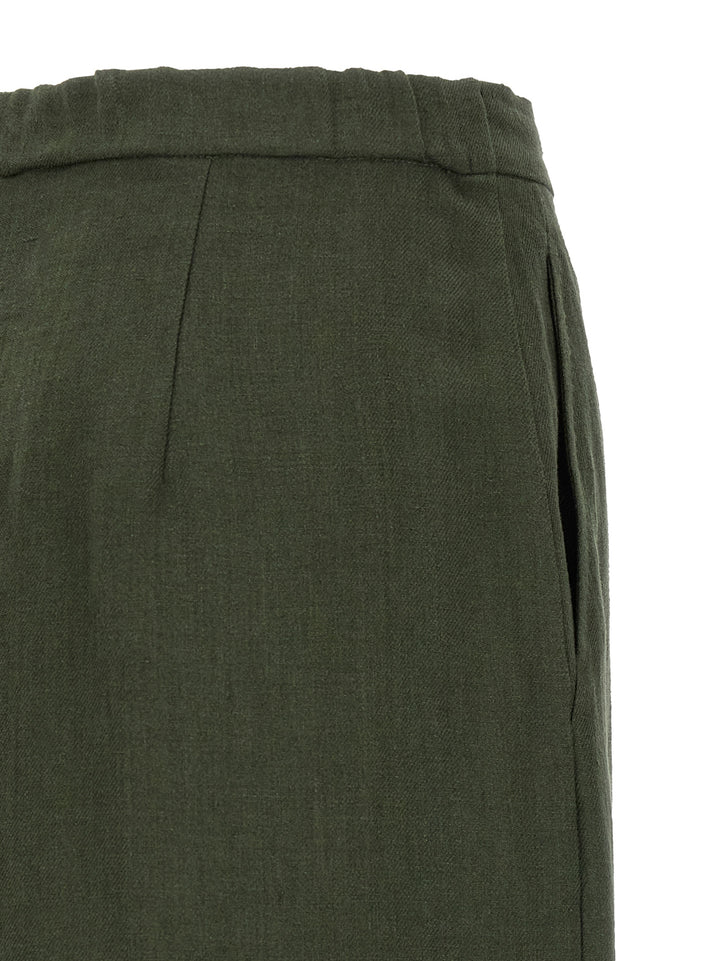 Max Mara Studio Mstpelota Pantaloni - Verde | 4d603ce107447536f16bd980d17fc5ab3712c871