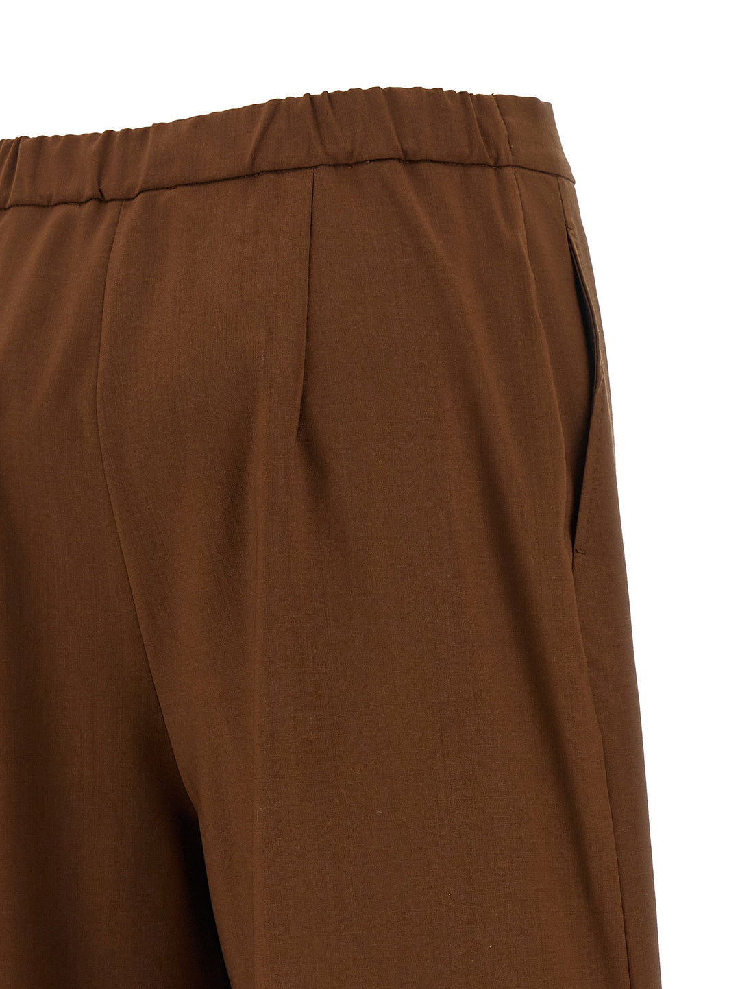 Max Mara Studio Mstcortone Pantaloni - Marrone | 62e81aaa3587a11d791169591b31403f818774b0